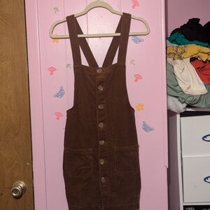 Blue spice corduroy dress